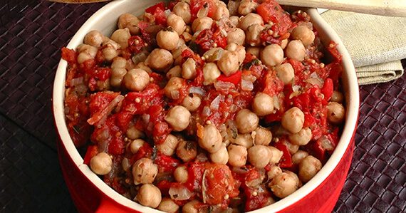 Oven-Baked Chickpea Ratatouille border Chickpea570x299 Oven Baked Chickpea Ratatouille