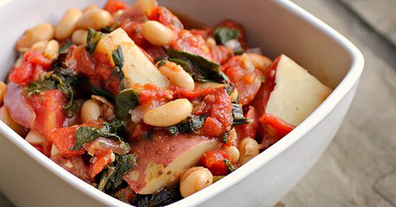 ItalianKale570x299 Italian White Bean, Kale and Potato Stew