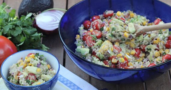 Quinoa Corn 570x299 Recipes for Super Bowl XLVII