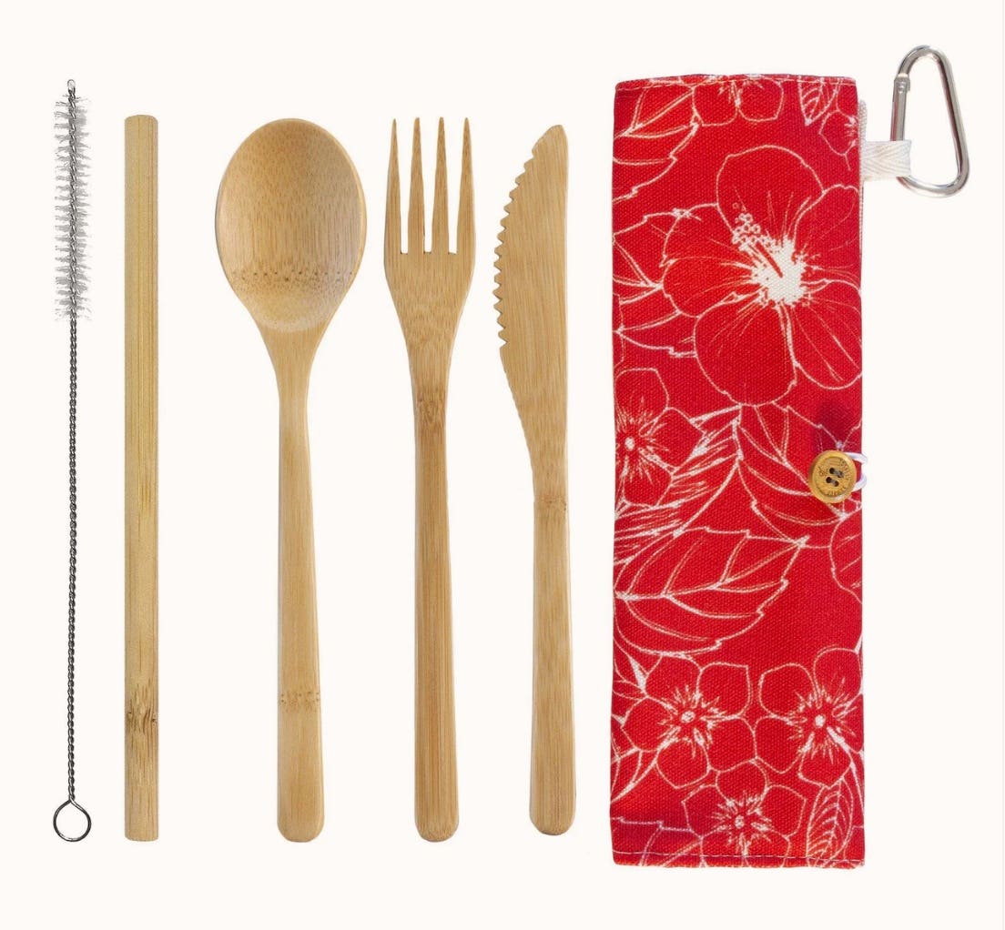 bamboo cutlery set