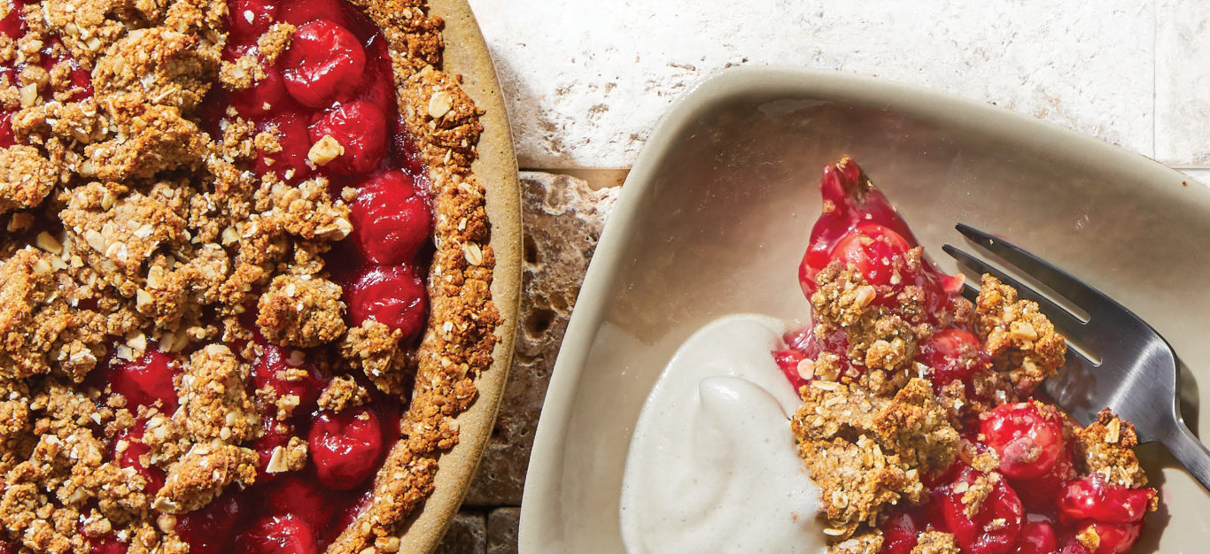 Cherry Crumble Pie Recipe - Forks Over Knives