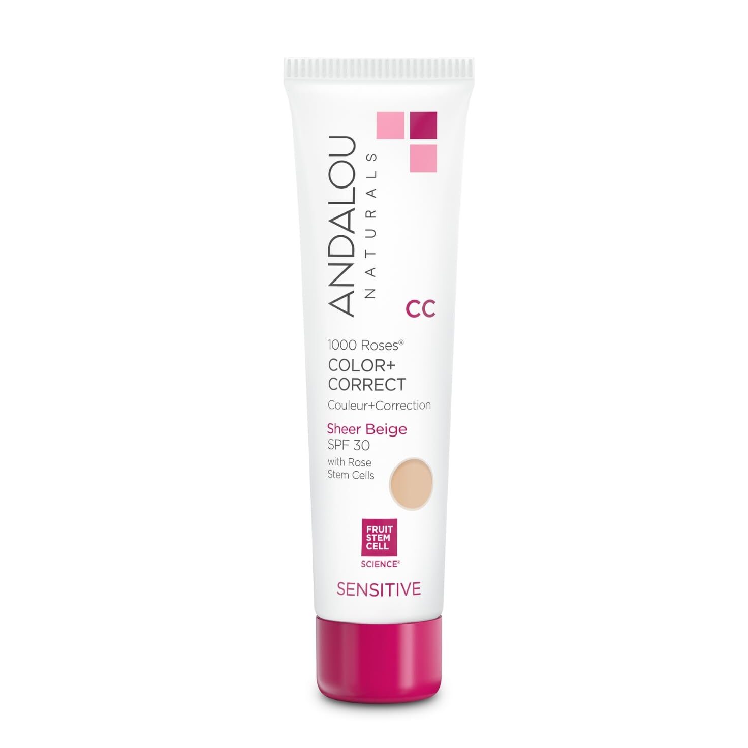 Andalou Naturals Color+Correct CC Cream with SPF 30