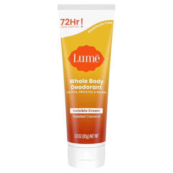 Lume Toasted Coconut Cream Tube Deodorant