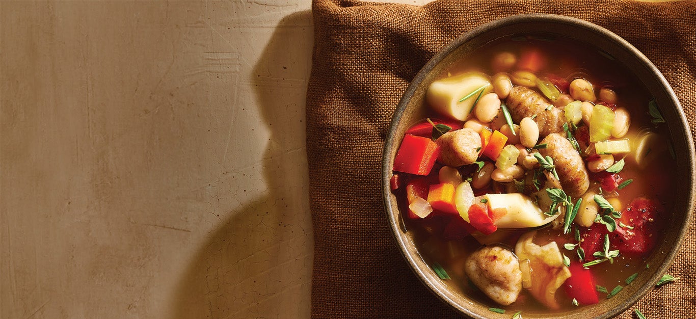 Trumpet Mushroom, White Bean, and Gnocchi Stew Recipe - Forks Over Knives