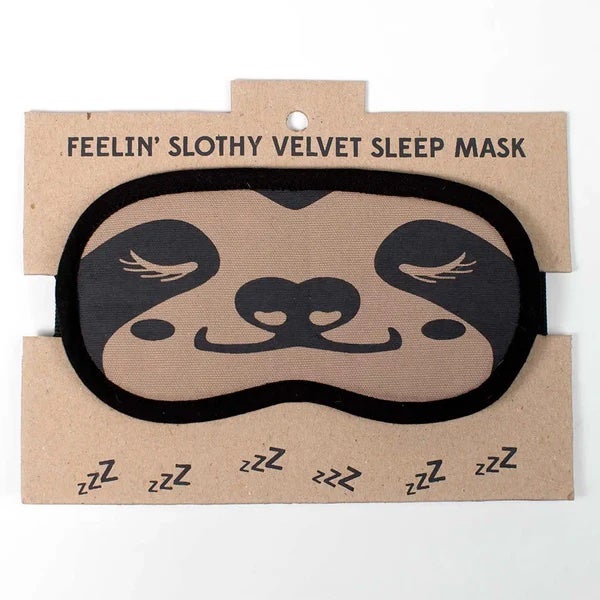 Feelin Slothy Velvet Sleep Mask