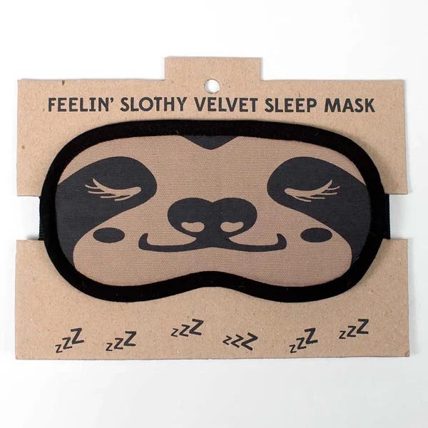 Feelin Slothy Velvet Sleep Mask