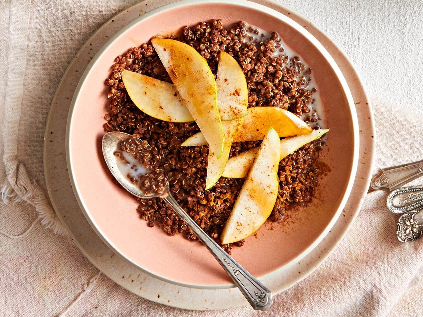 chocolate lover's quinoa breakfast bowl wordpress