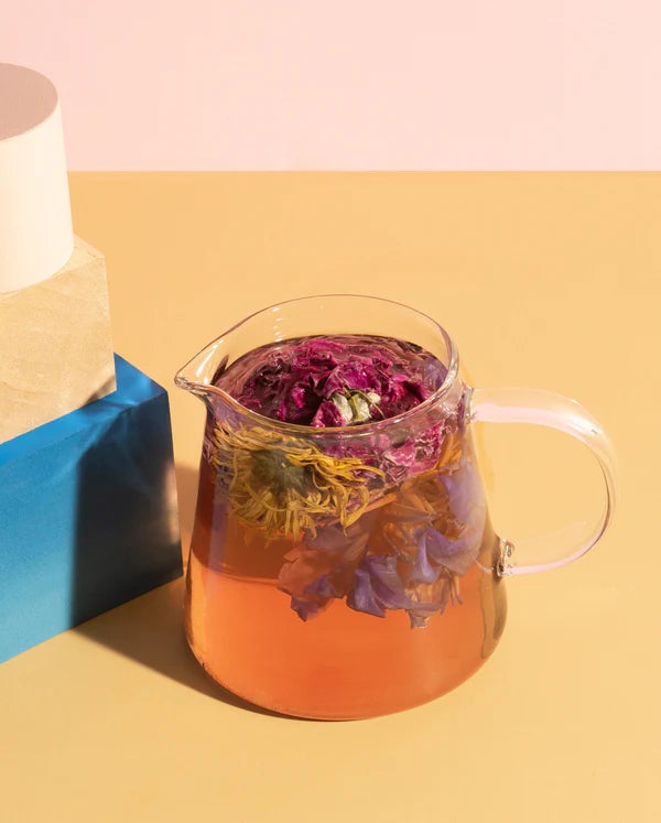 the Qi Daily Ritual Set - glass tea pitcher