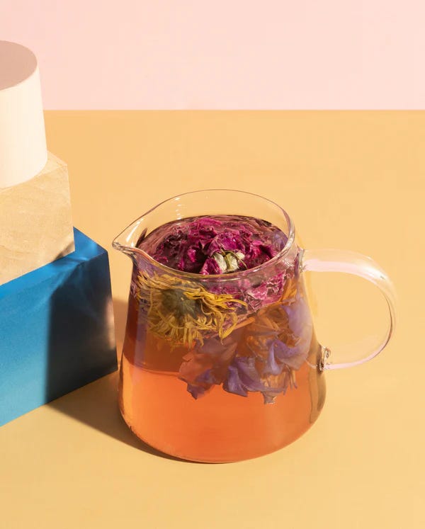 the Qi Daily Ritual Set - glass tea pitcher