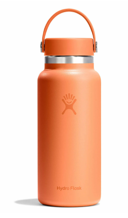 Orange 32-oz wide mouth Hydro Flask bottle