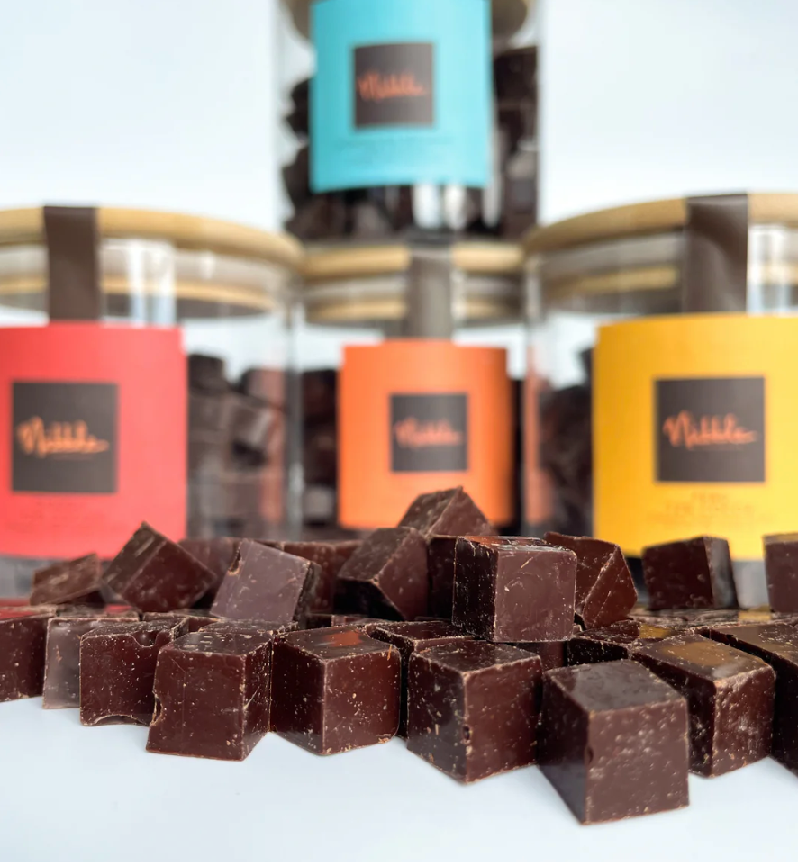 A selection of Nibblelitos Vegan Chocolate