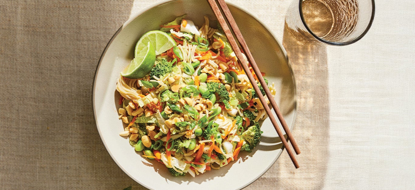 Thai-Style Slaw with Peanuts and Ramen Noodles Recipe - Forks Over Knives