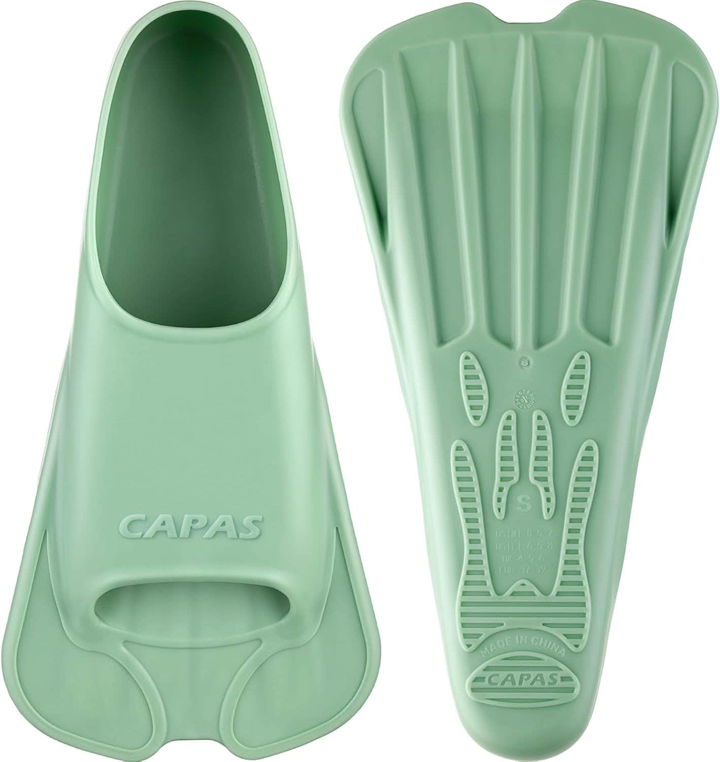 Capas training flippers for faster swimming