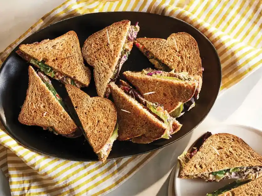 Hummus Salad Sandwiches Recipe - Forks Over Knives