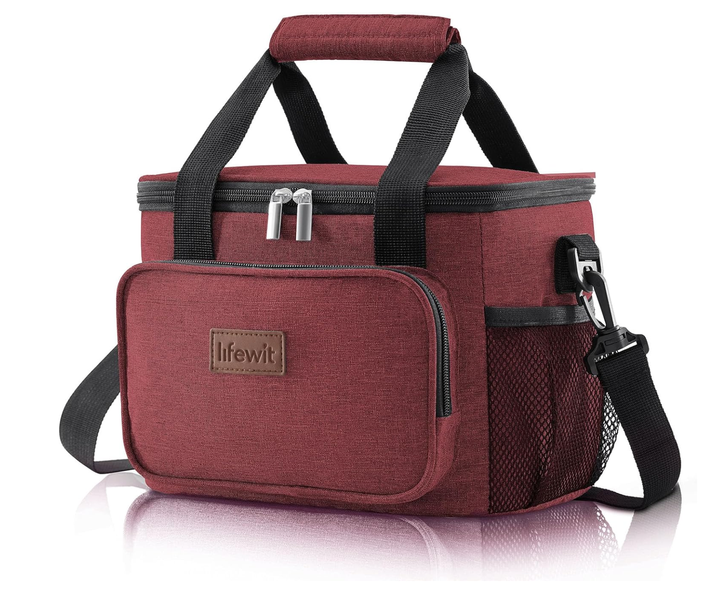 Lifewit Cooler Tote Bag in maroon
