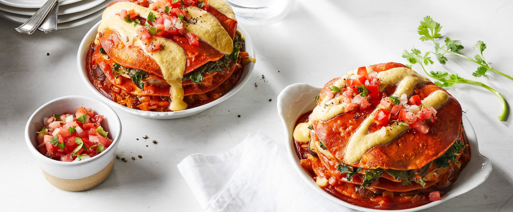 4Layer Enchilada Cakes Forks Over Knives