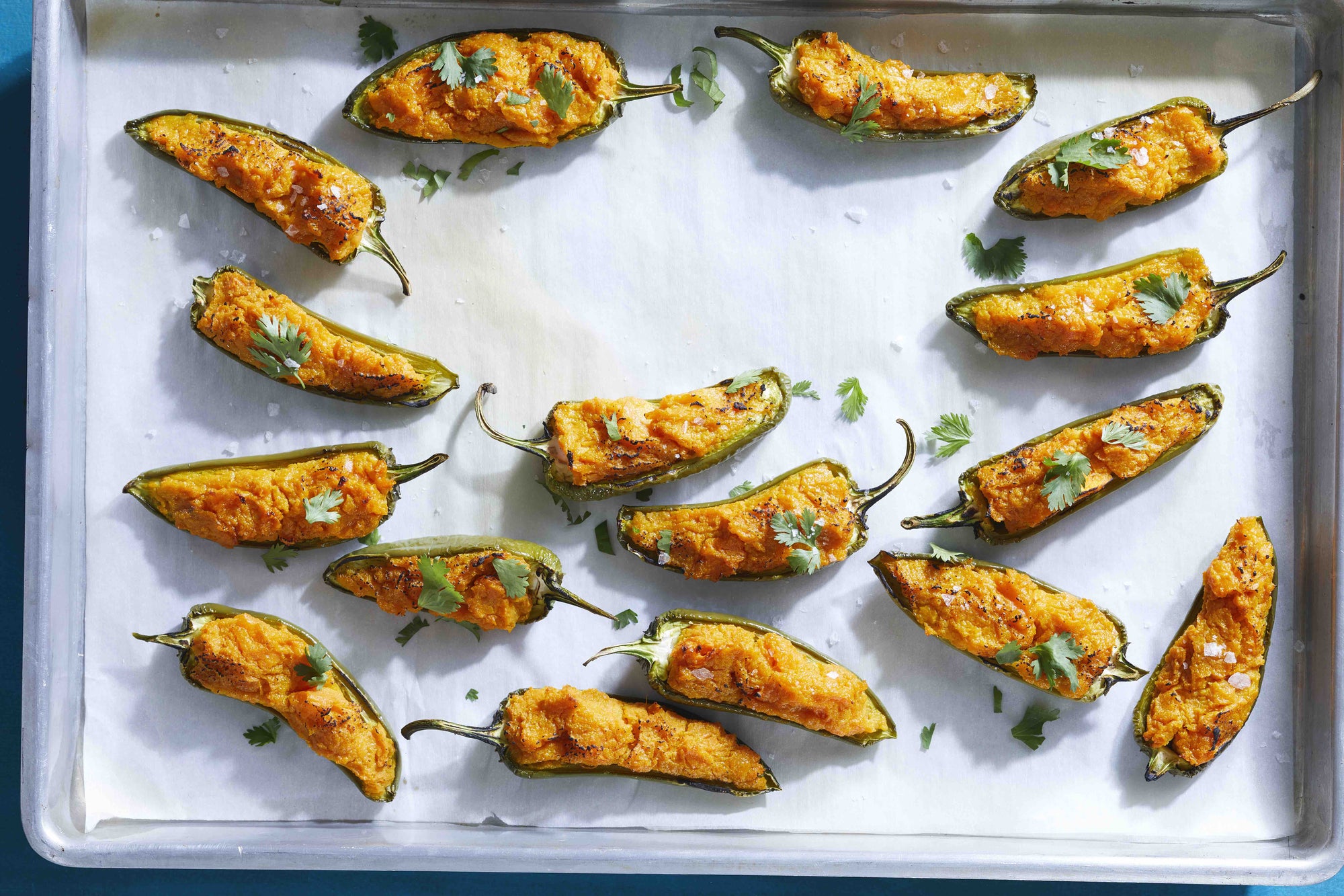 Vegan Jalapeño Poppers with Savory Sweet Potato Filling - Forks Over Knives