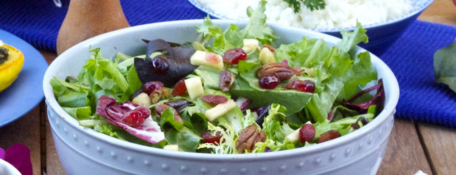 Autumn Mixed Greens Salad - Forks Over Knives