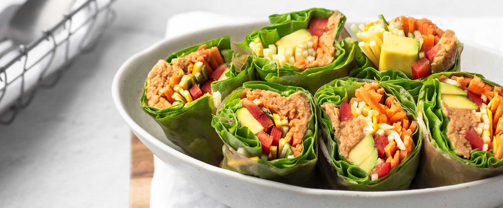 BBQ Summer Rolls - Forks Over Knives