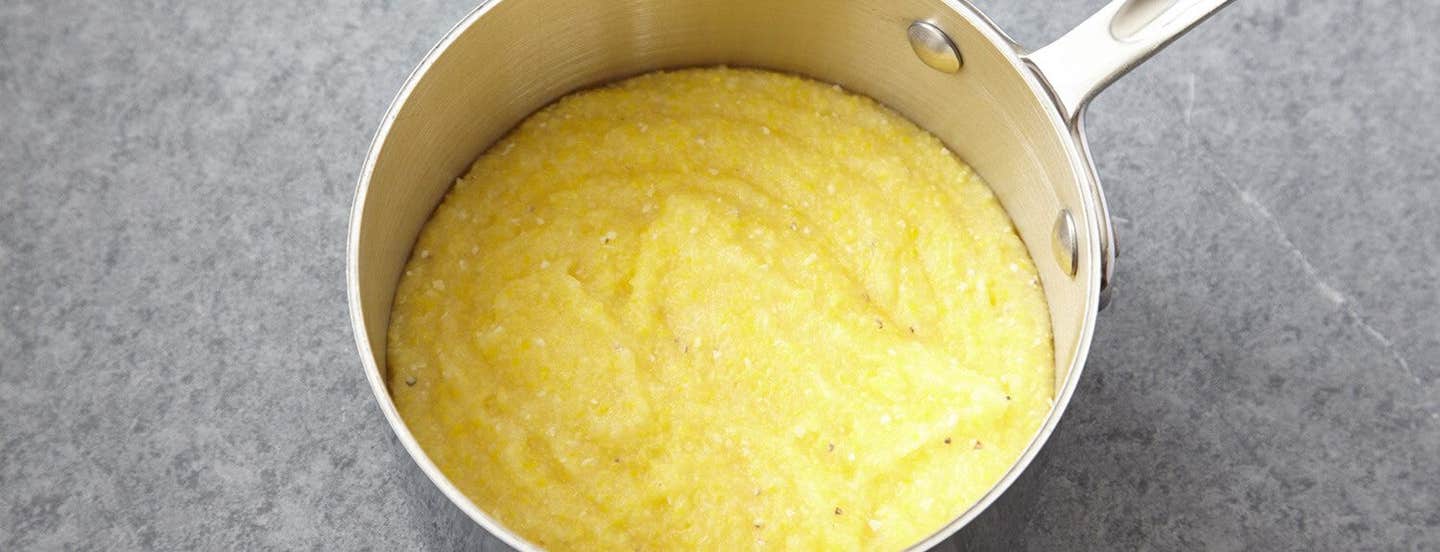 This basic polenta recipe can be served soft and creamy, or allowed to set and be cut and used in any number of dishes.