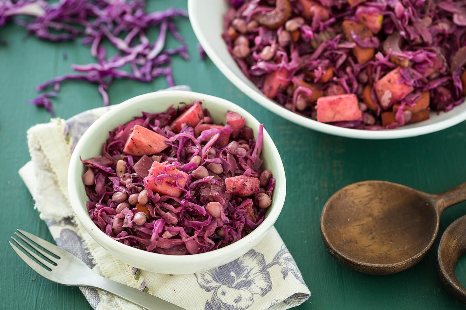 Stewed Red Cabbage and Beans - Forks Over Knives