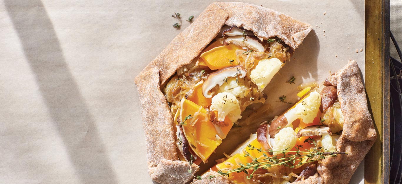Vegan Galette with Caramelized Onion and Vegetables Recipe