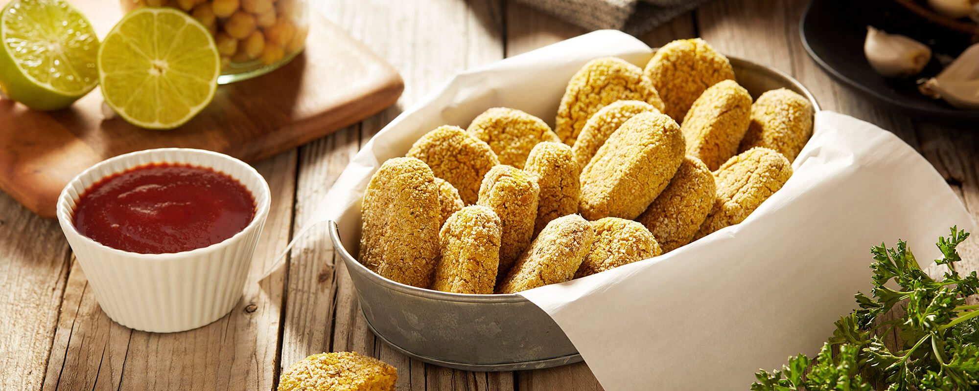 Chickpea Nuggets PlantBased Vegan Alternative Recipe Forks Over Knives