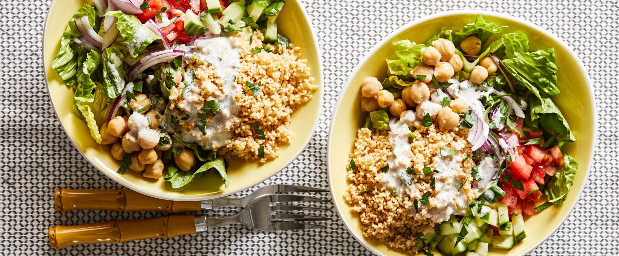 Couscous Bowls via Forks Over Knives