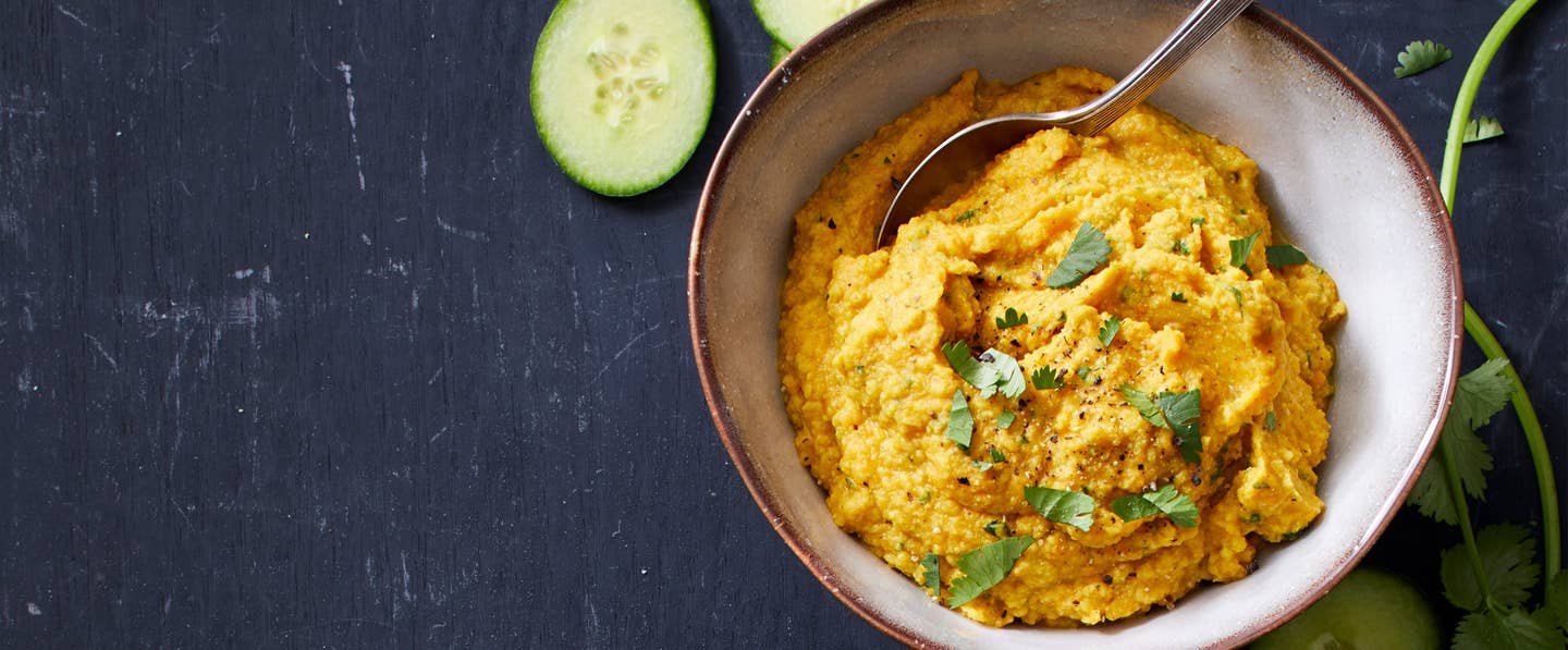 Curried Roasted Carrot Hummus