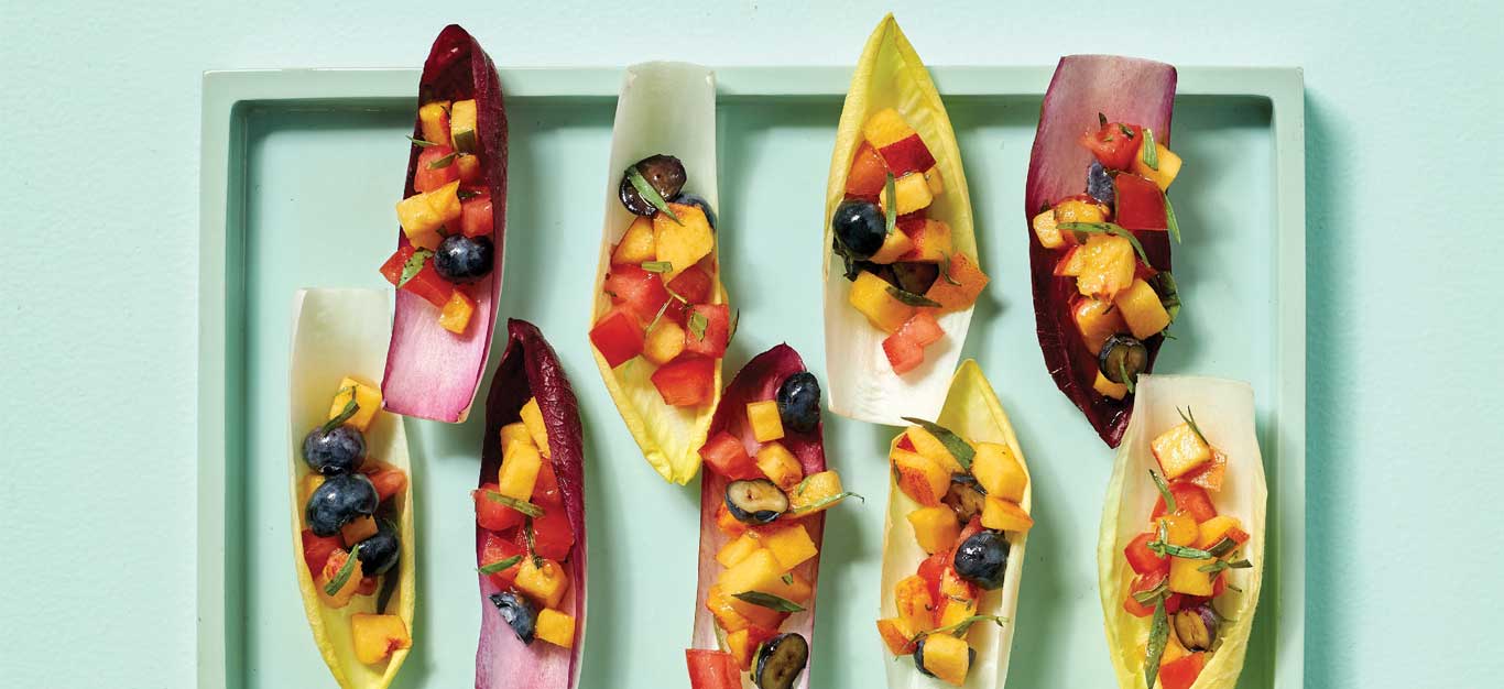 Endive Boats with Summer Fruit - Forks Over Knives