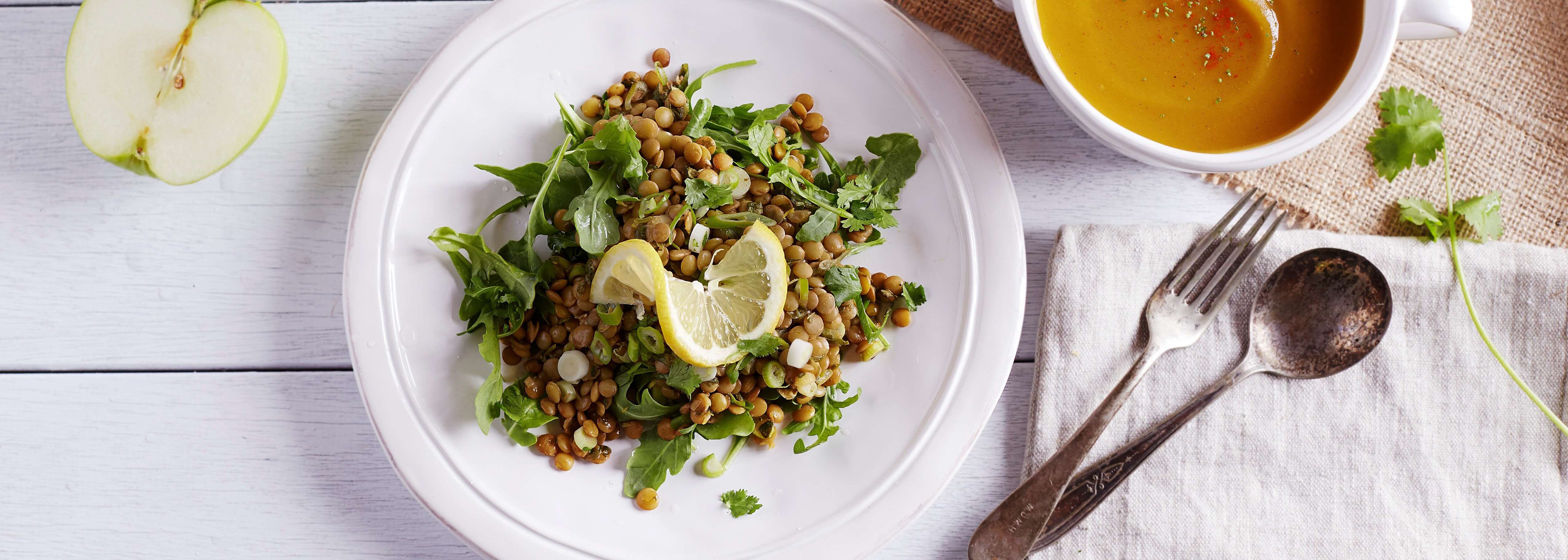 Lentil Salad with Lemon and Fresh Herbs - Forks Over Knives