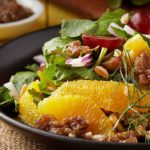 Baby Kale Salad with Farro, Grapes, and Oranges - Forks Over Knives