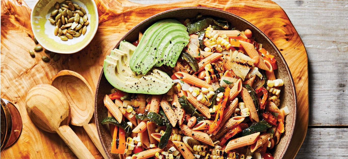 Fajita Pasta Salad Recipe Forks Over Knives