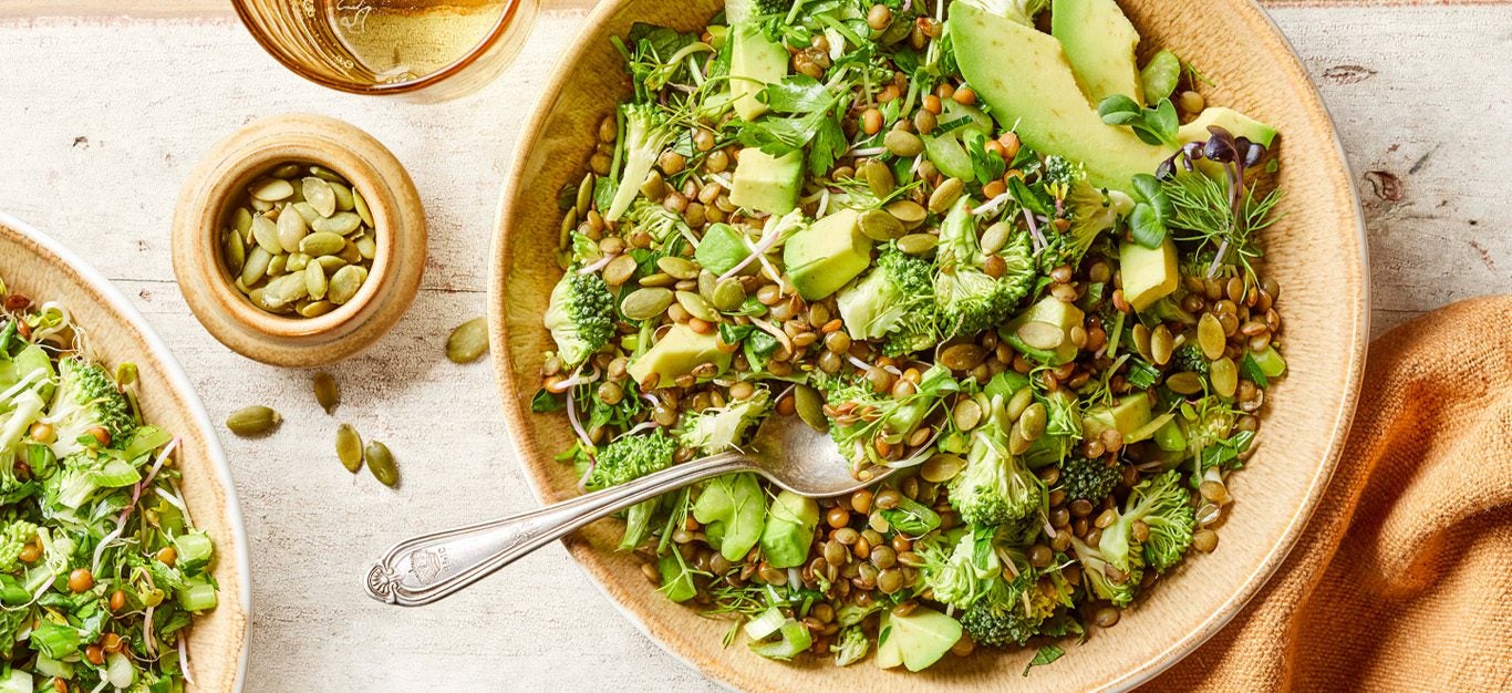 Green Lentil Salad - Forks Over Knives