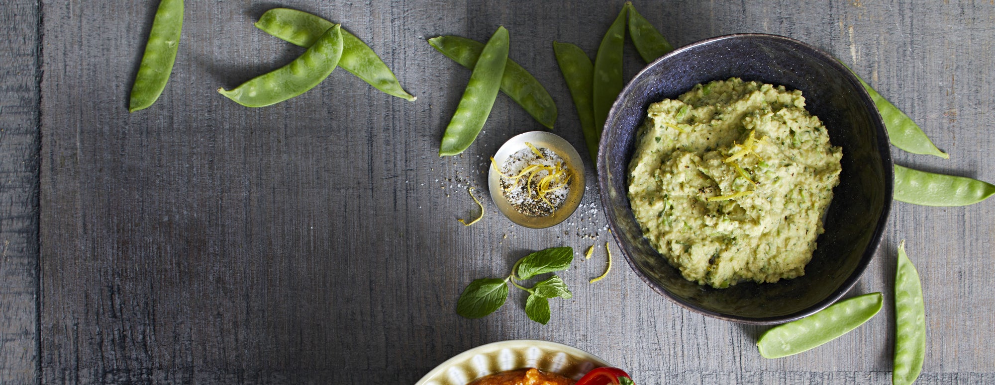 Green Pea Hummus with Fresh Mint Forks Over Knives