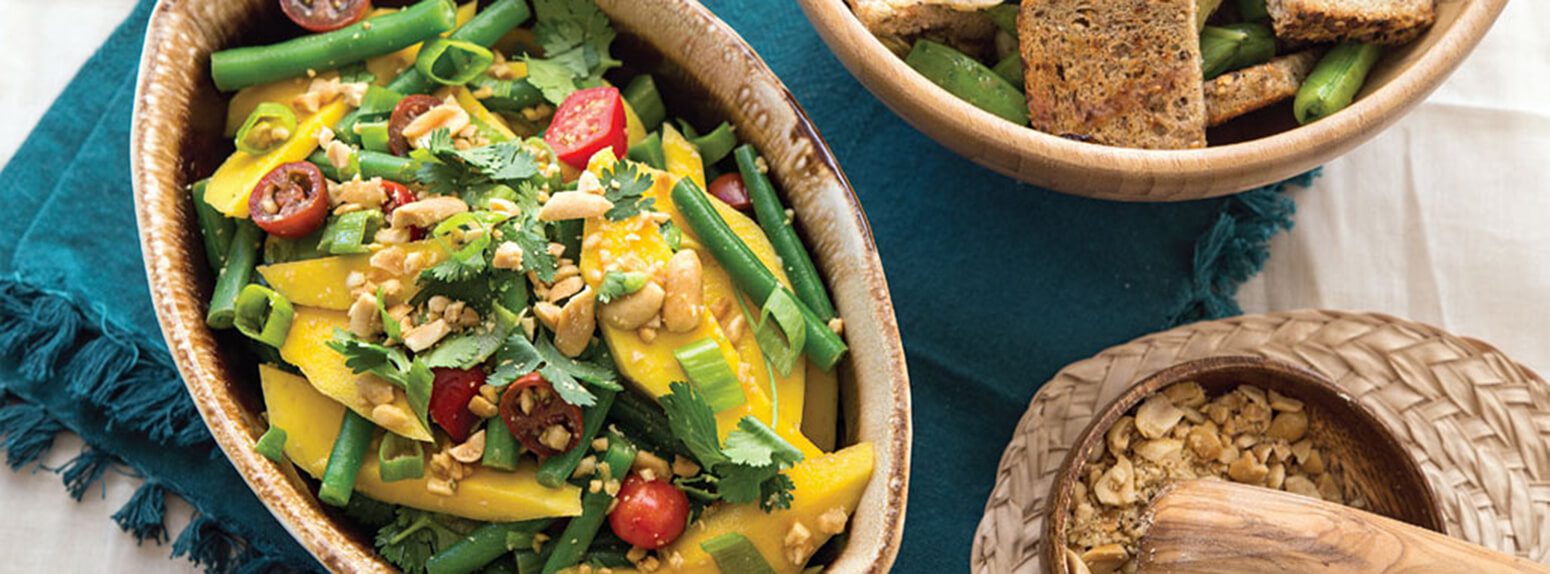 Green Bean and Mango Salad - Forks Over Knives
