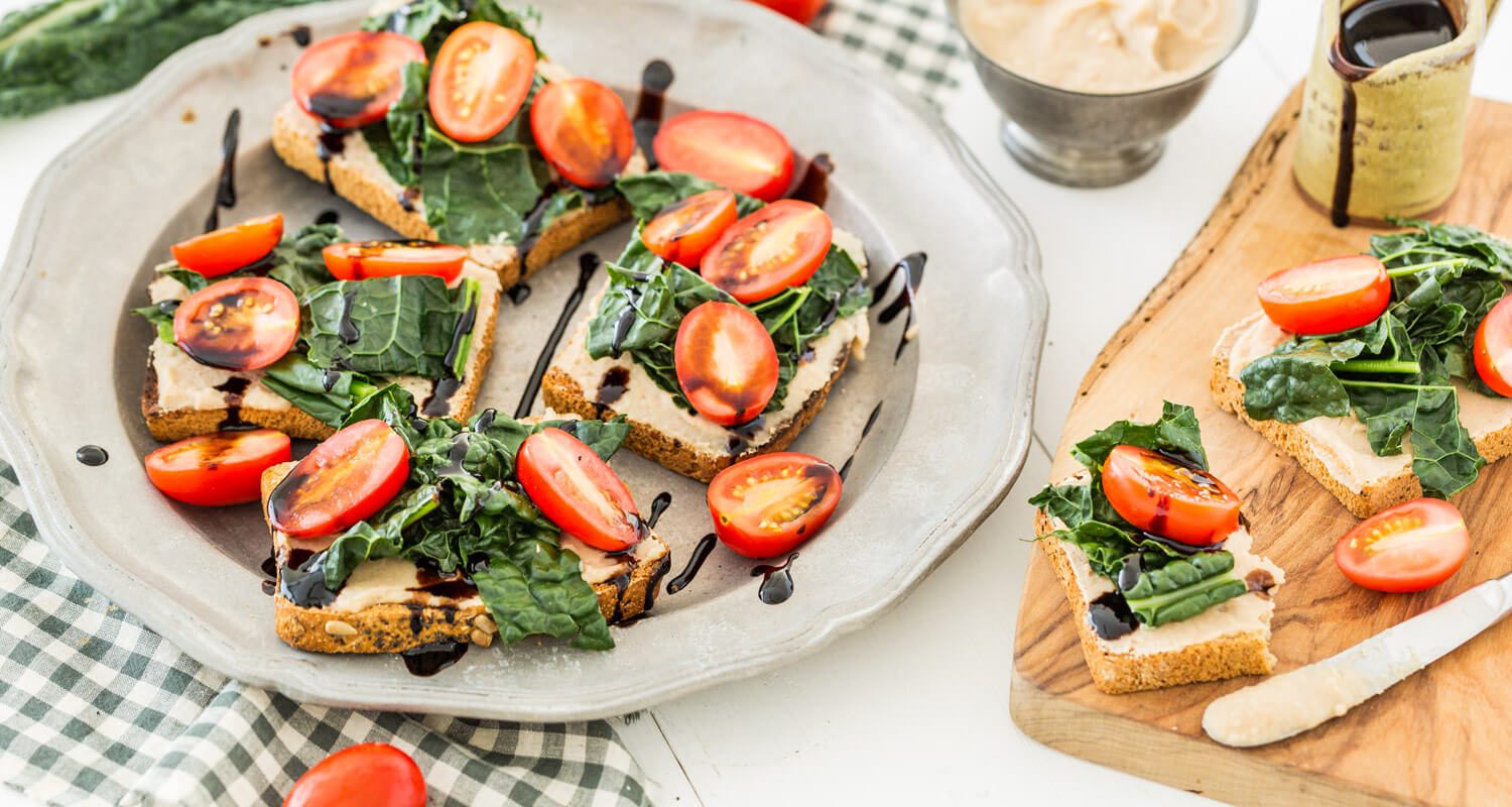 Kale Bruschetta Recipe - Forks Over Knives