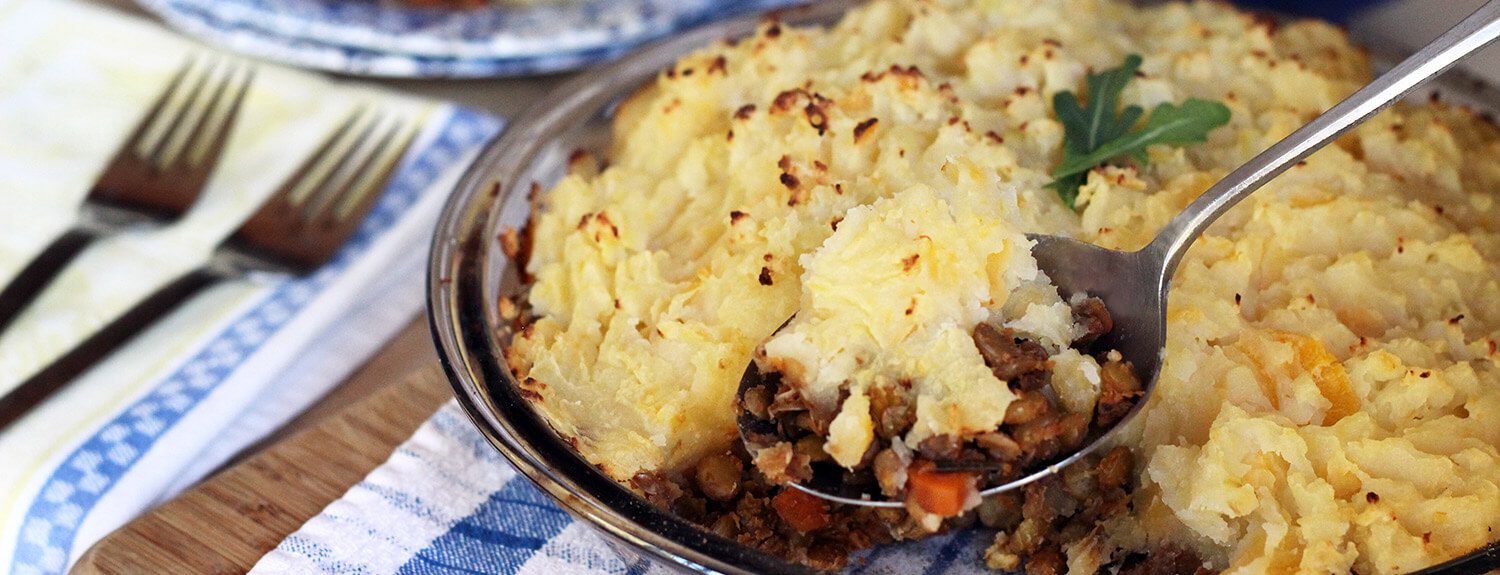 Lentil Shepherd’s Pie with Rustic Parsnip Crust Forks Over Knives
