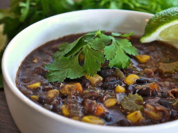 Mexican Black Bean Corn Soup