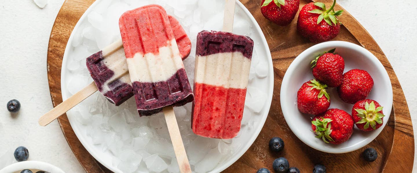 Patriotic Fruit Pops Vegan Ice Pops