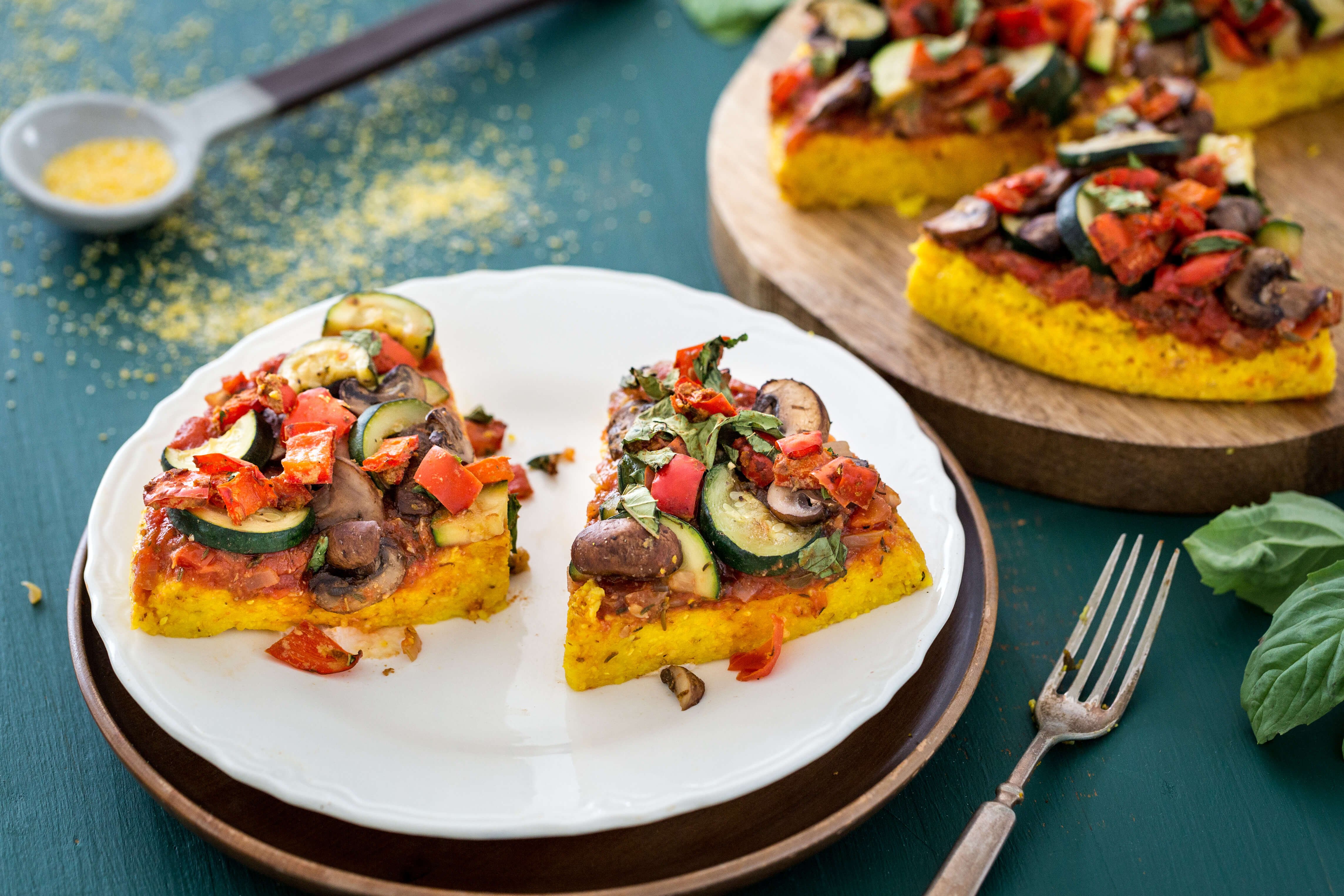 Polenta Pizza Pie - Forks Over Knives
