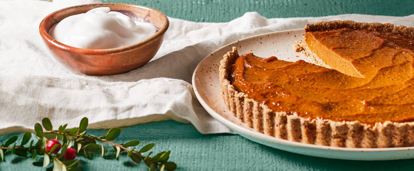 Pumpkin Tart with Oat Crust