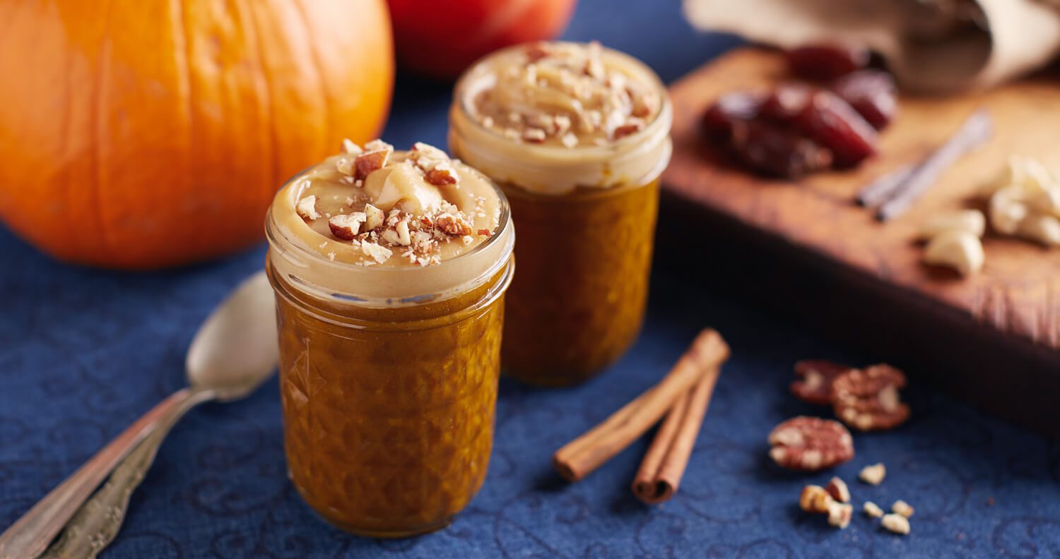 Pumpkin Pie Parfait with Cashew Vanilla Cream - Forks Over Knives