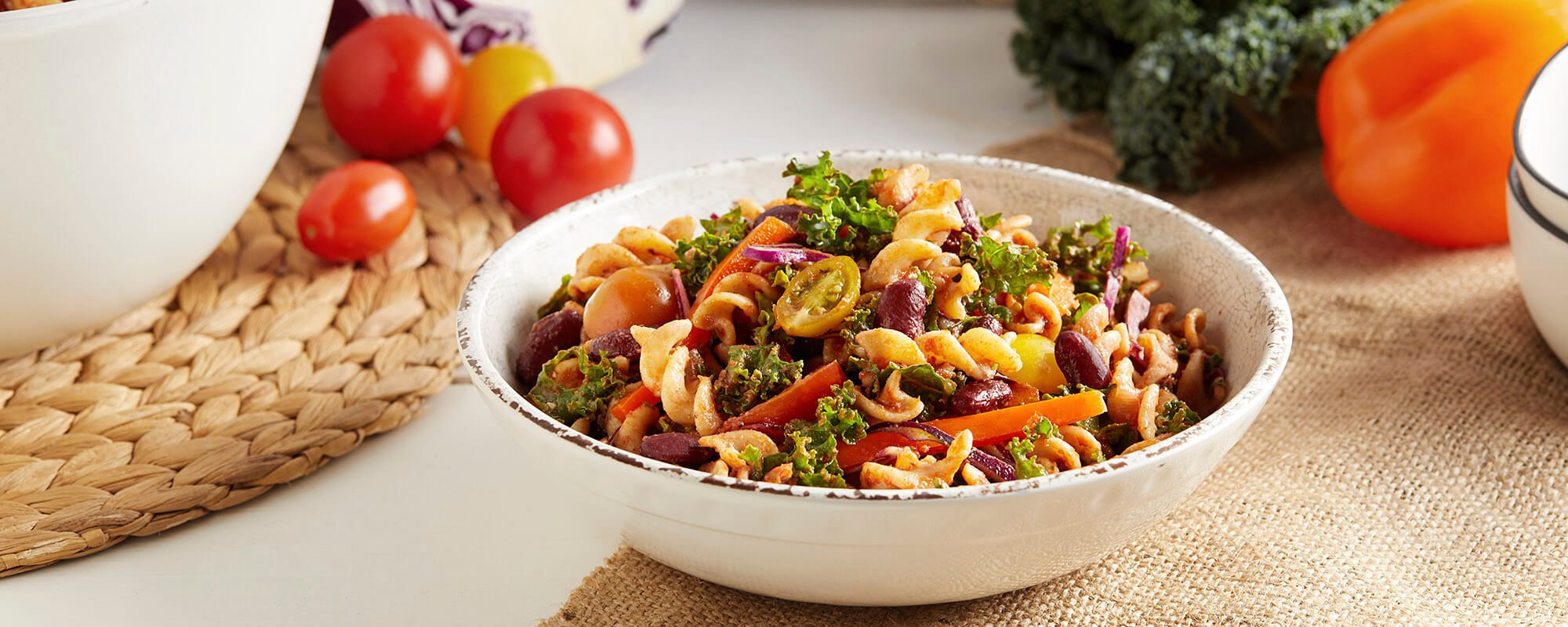 Rainbow Pasta Salad Forks Over Knives