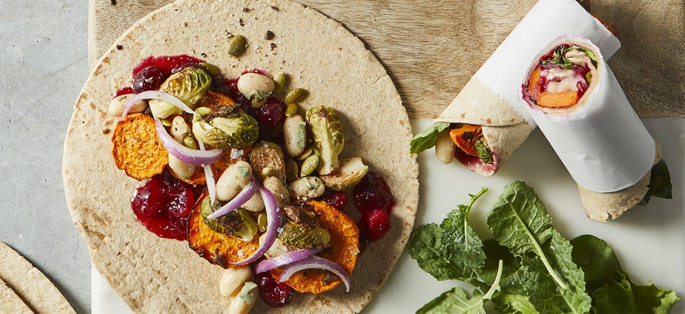 All-Things Thanksgiving Wraps on a countertop