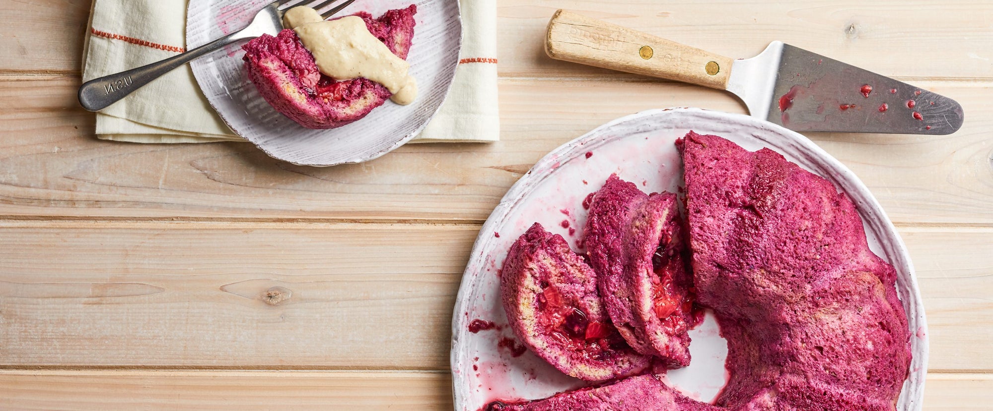 Berry Summer Pudding with Lavender Cashew Cream - Forks Over Knives