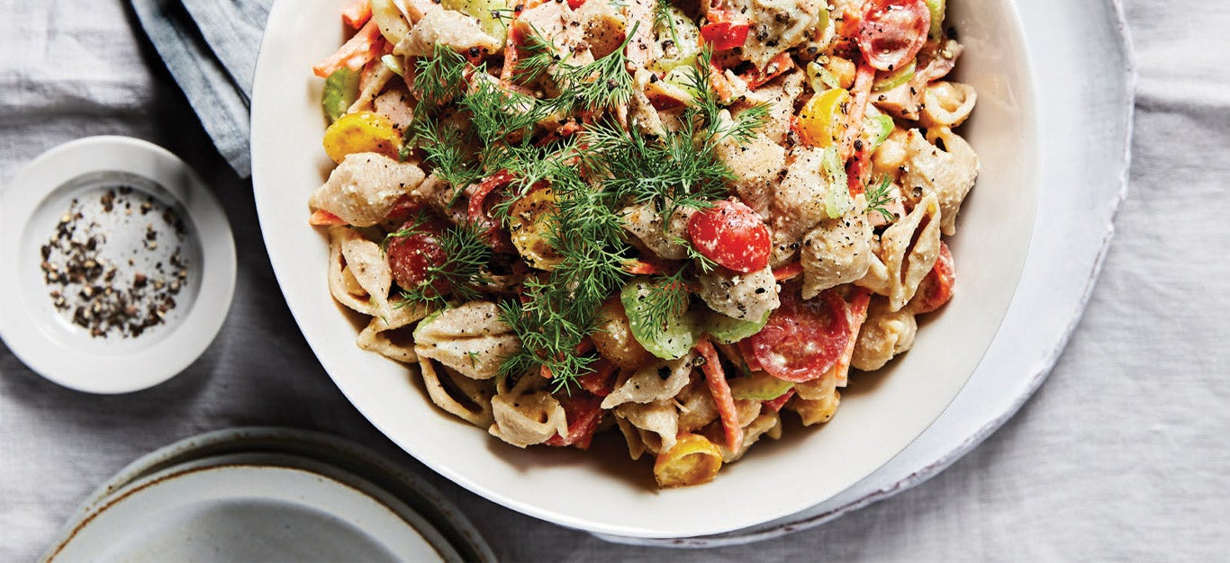 Veggie Potluck Pasta Salad Recipe - Forks Over Knives