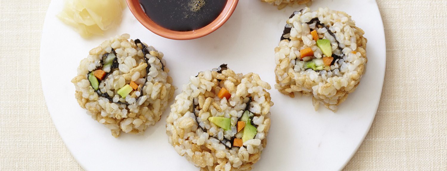 Teriyaki Veggie Crunchy Roll Sushi Recipe - Forks Over Knives