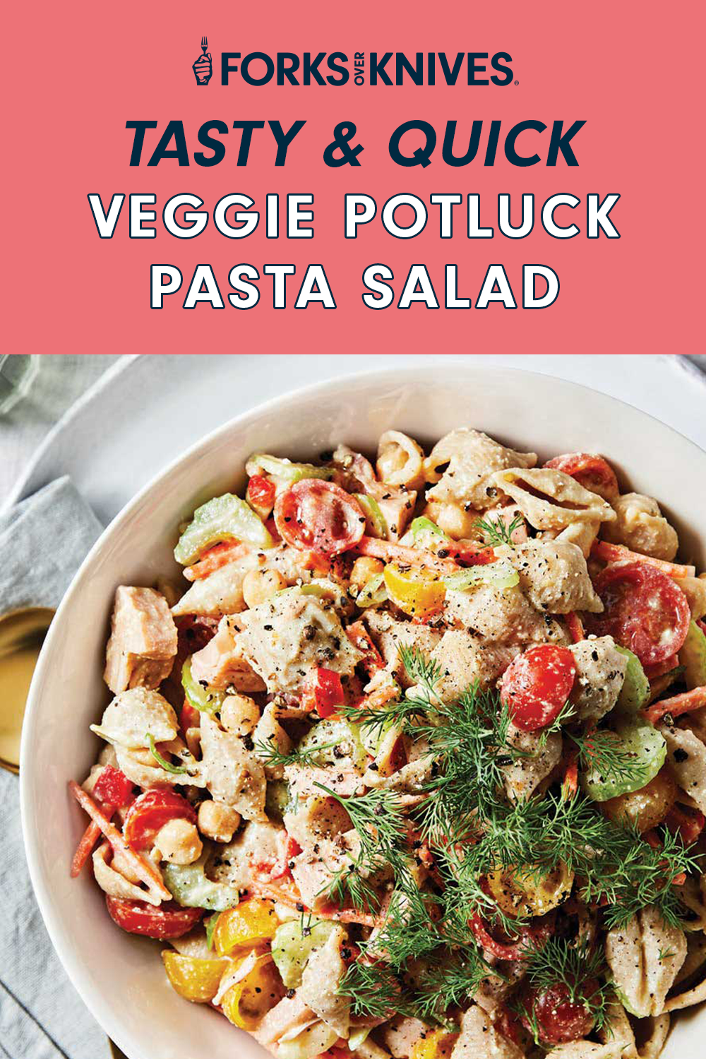 Veggie Potluck Pasta Salad Recipe Forks Over Knives veggie-potluck-pasta-salad-recipe-forks-over-knives
