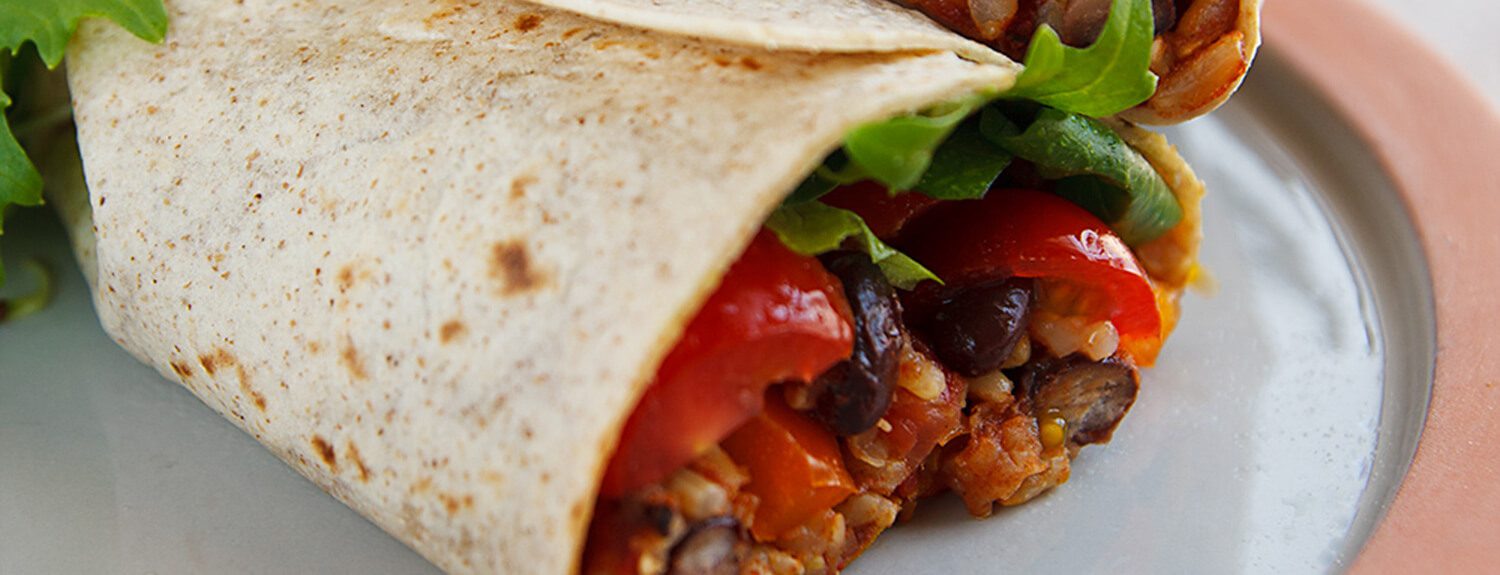 Burritos with Spanish Rice and Black Beans - Forks Over Knives
